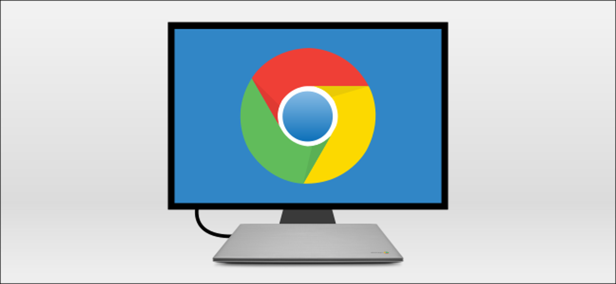 Chromebook conectado ao monitor