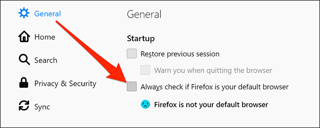 Desative os prompts do navegador padrão do Firefox