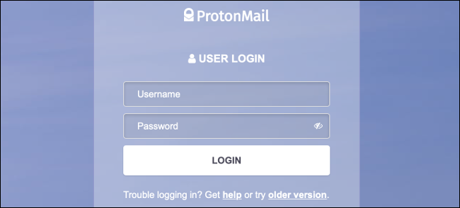 Login ProtonMail