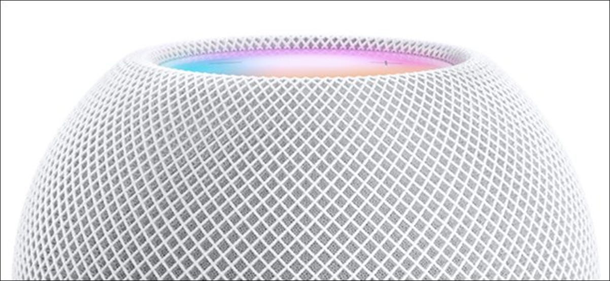 HomePod mini em branco