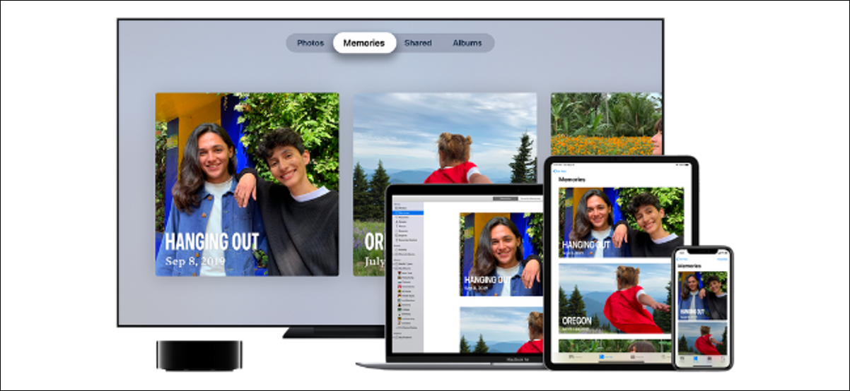 Recurso de fotos do iCloud em dispositivos Apple
