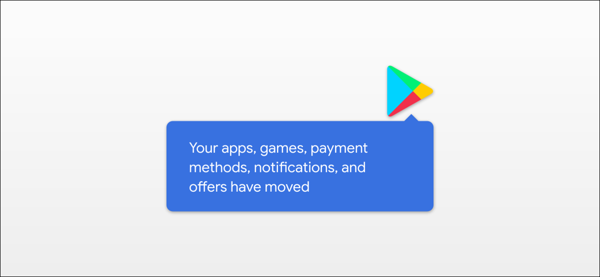 nova mensagem de IU da loja do Google Play