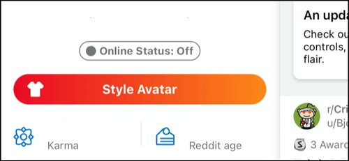 O status online do Reddit agora está desabilitado