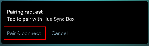 Quando a notificação aparecer, toque em "Emparelhar e conectar"