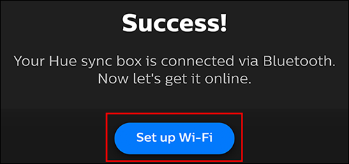 Toque em "Configurar Wi-Fi"