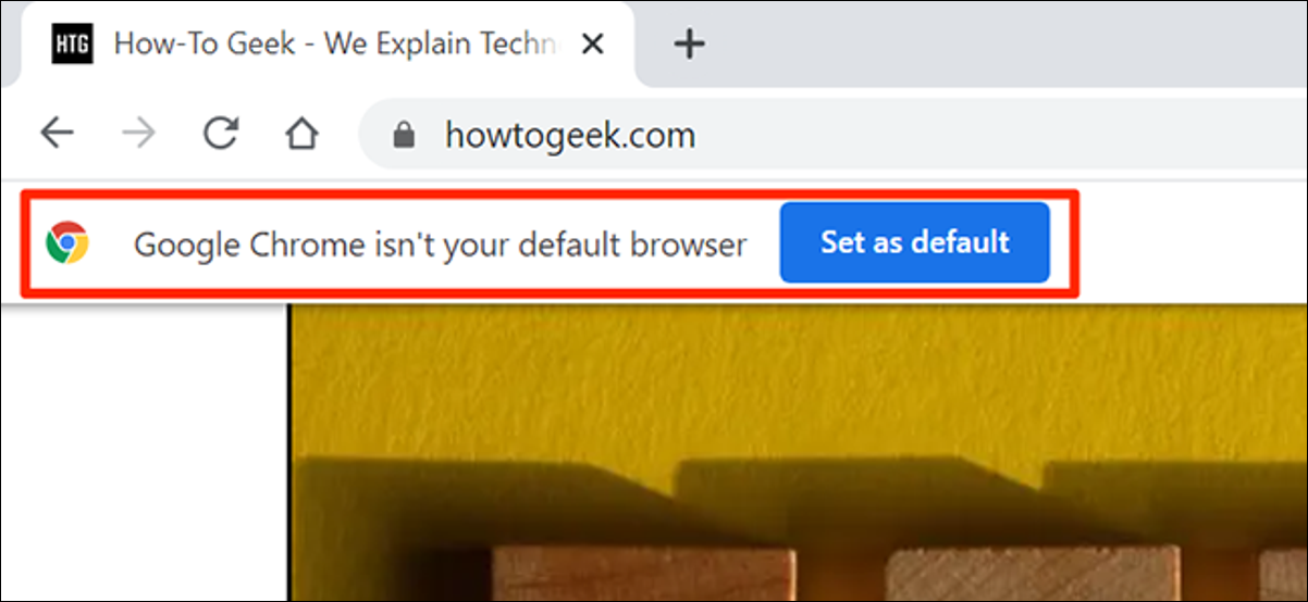 Pare os navegadores da web que pedem para ser o navegador padrão