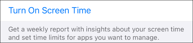 Habilitar tempo de tela no iOS