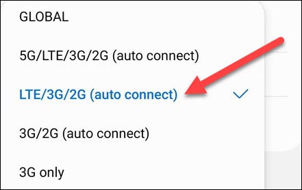 escolha a opção 5G