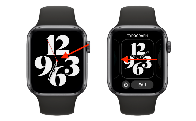 Vá para Watch Face Browser no Apple Watch