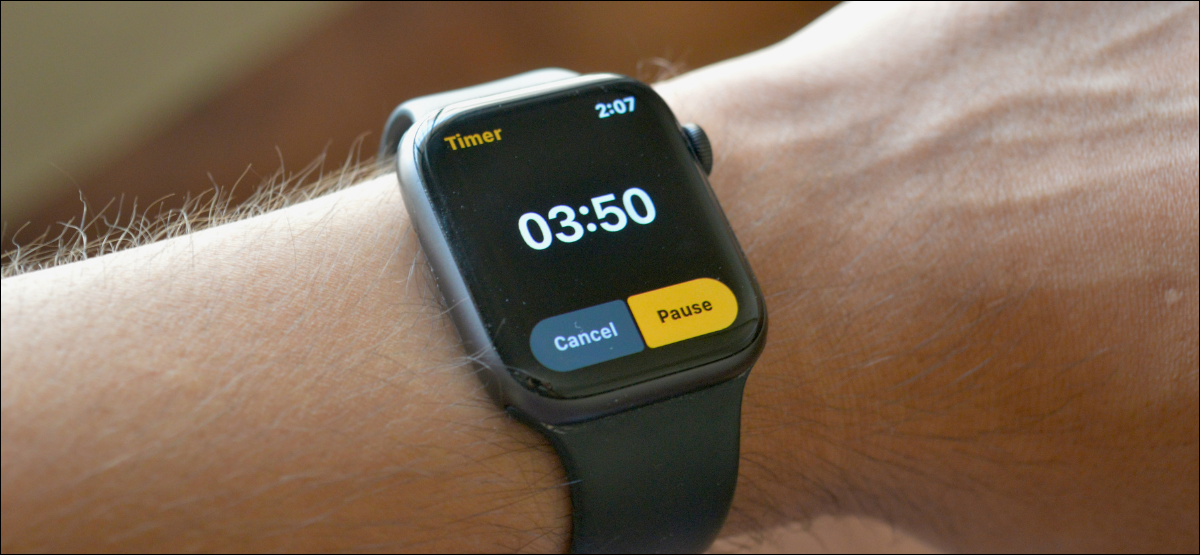 Definir um temporizador no Apple Watch