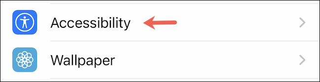 Visite as configurações de acessibilidade no iPhone