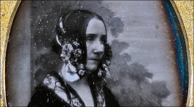 Ada Lovelace em um daguerreótipo de 1843.
