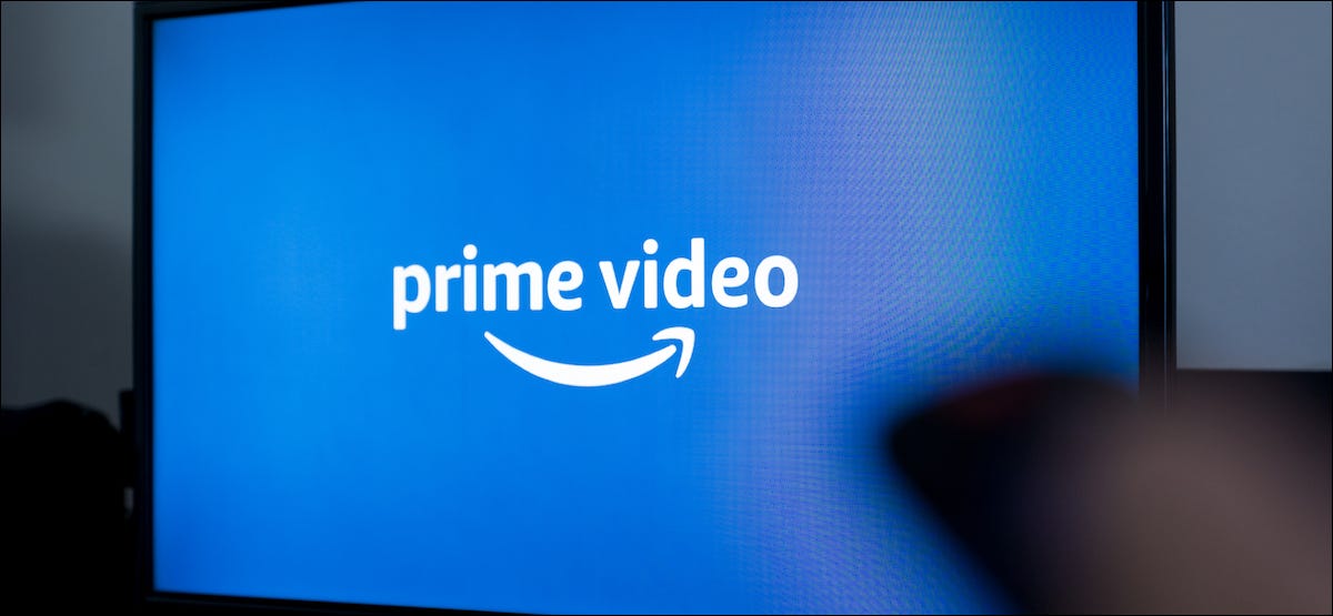 Logotipo do Amazon Prime Video em uma TV