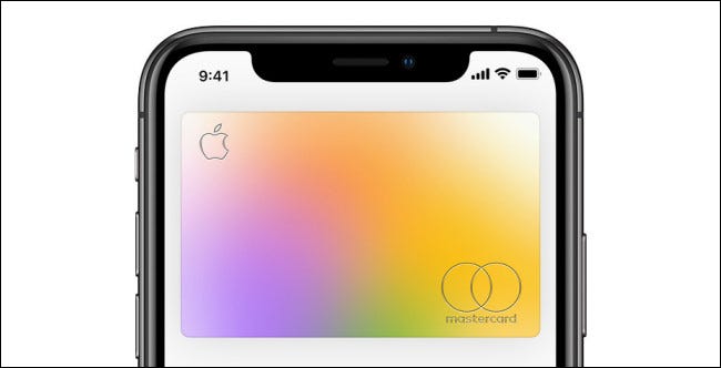 Um Apple Card em um iPhone.