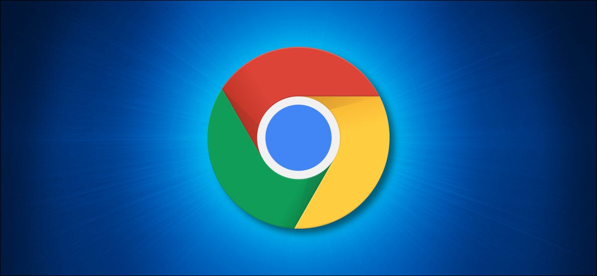 Logotipo do Google Chrome em um fundo azul