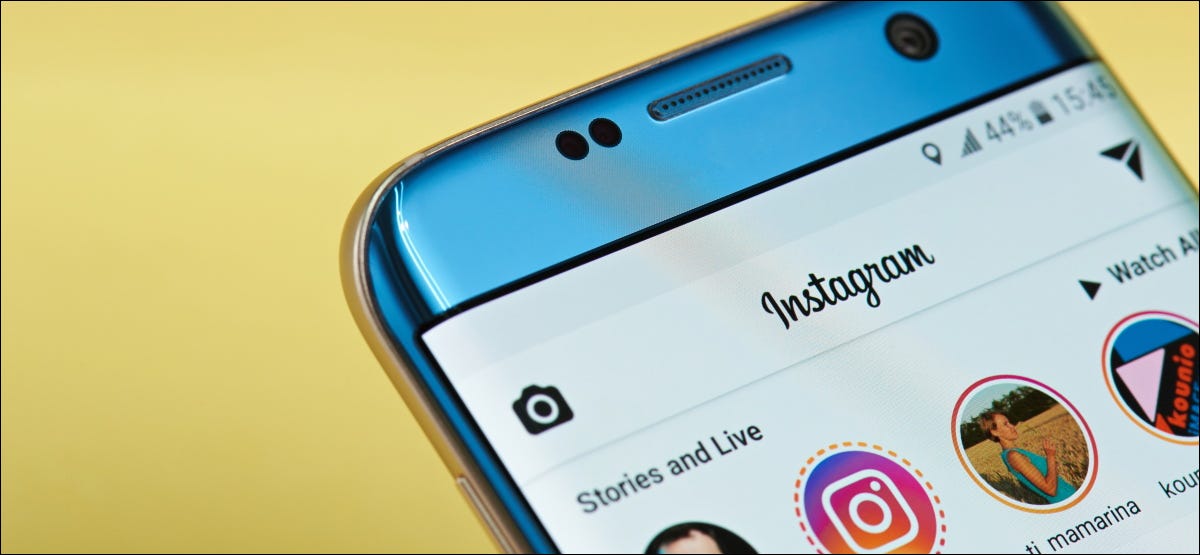 Instagram em um smartphone.