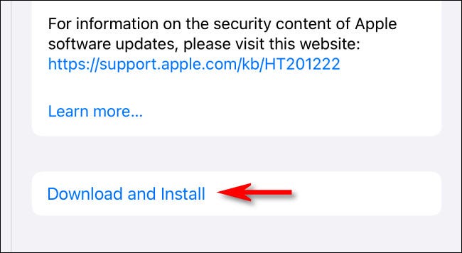 Toque em "Baixar e instalar".
