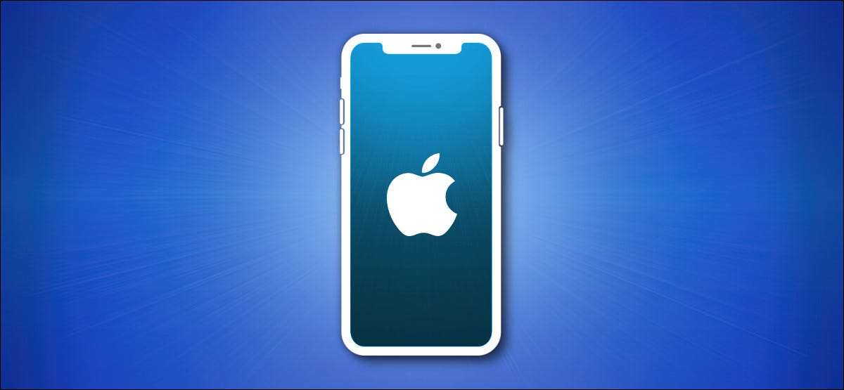 Contorno do Apple iPhone em azul