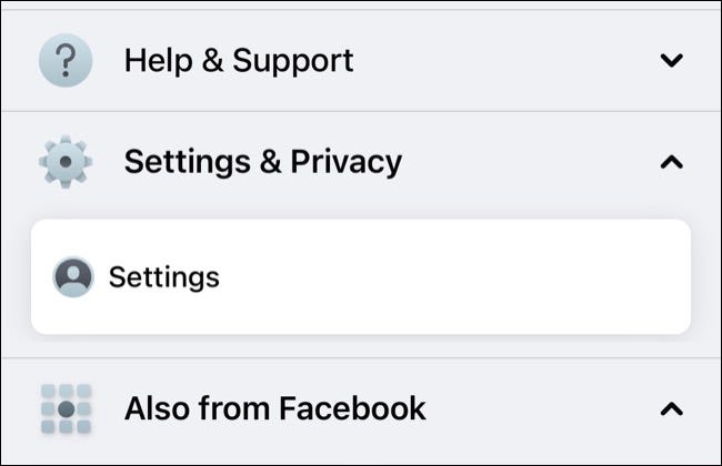 Acesse as configurações do Facebook no celular