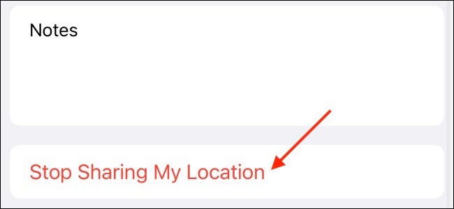Pare de compartilhar a localização com o contato da Apple