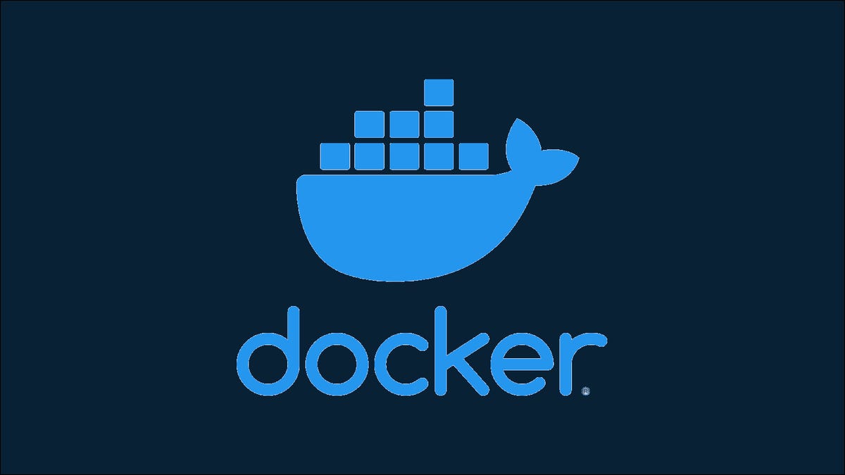 Ilustração mostrando o logotipo do Docker