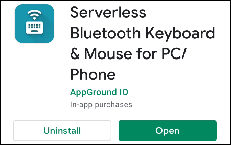 Baixe o aplicativo "Serverless Bluetooth Keyboard & Mouse" na Google Play Store