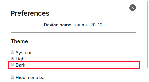 Configurando o modo escuro no cliente de desktop Signal