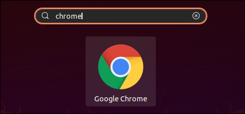 Procurando Google Chrome no GNOME