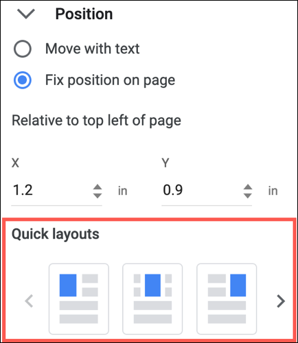 Layouts rápidos no Google Docs