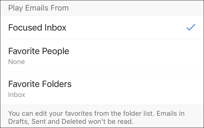 Tocar e-mails de