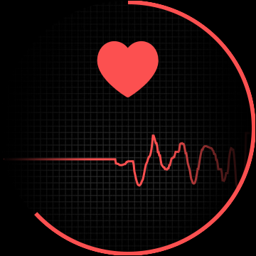 monitoramento de freqüência cardíaca em andamento