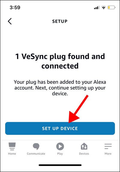 Plug inteligente encontrado no aplicativo Alexa