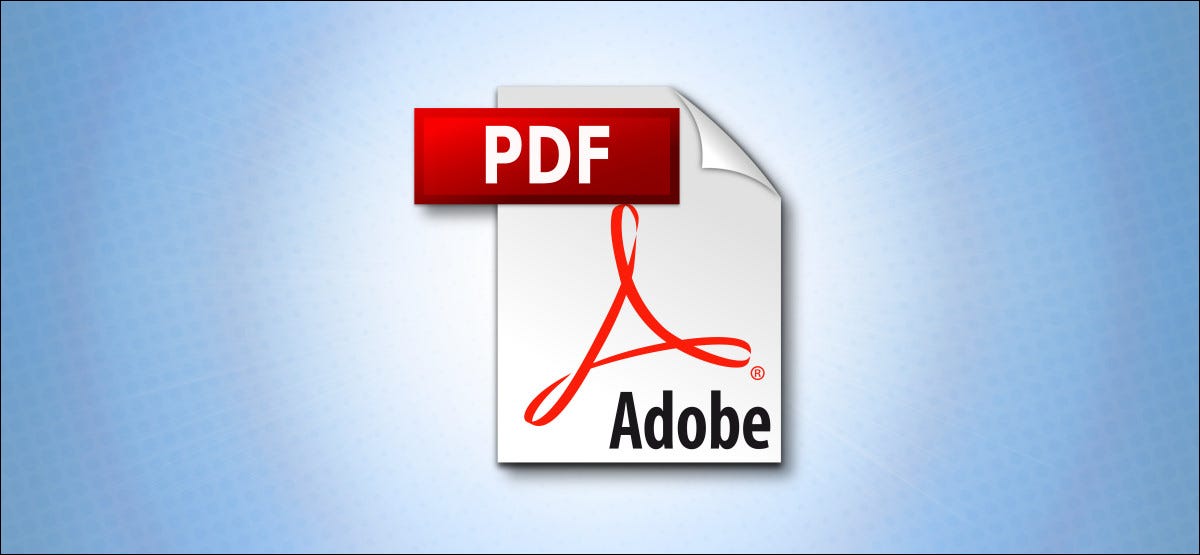 Logotipo Adobe PDF em fundo azul