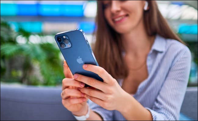 mulher usando iphone 10 pro max azul perto de greenary