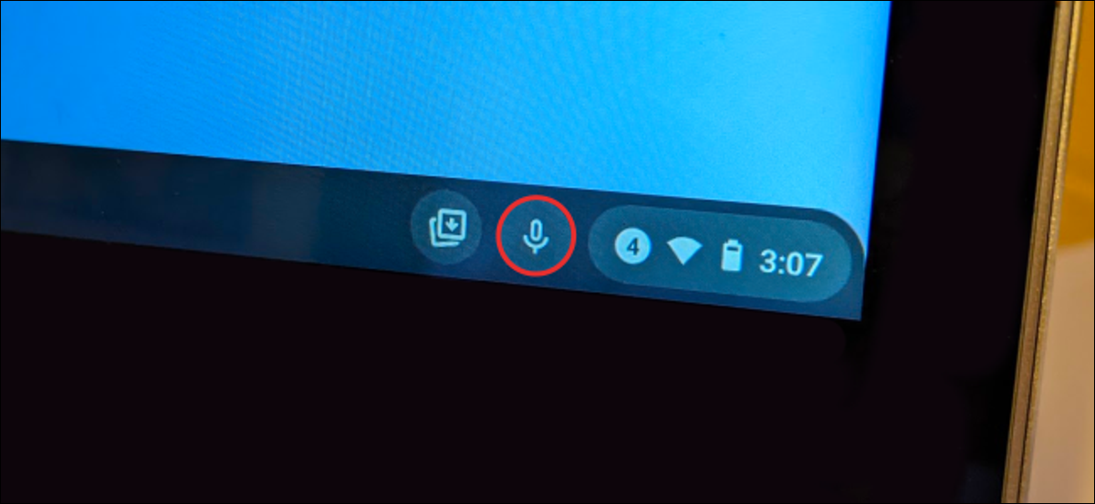 botão de voz para texto do Chromebook