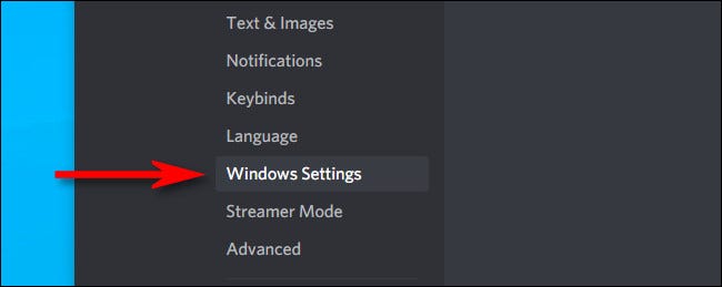 Na barra lateral, clique em “Configurações do Windows”.