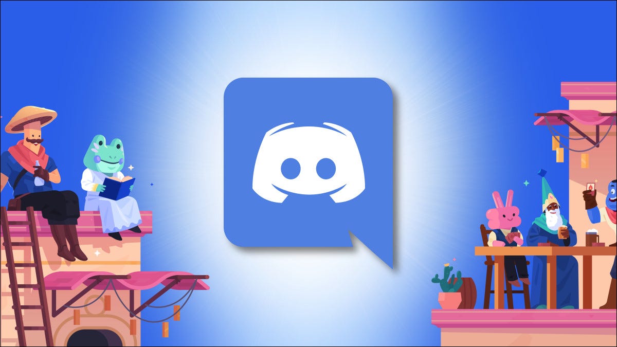 Logotipo do Discord com herói dos personagens de desenhos animados