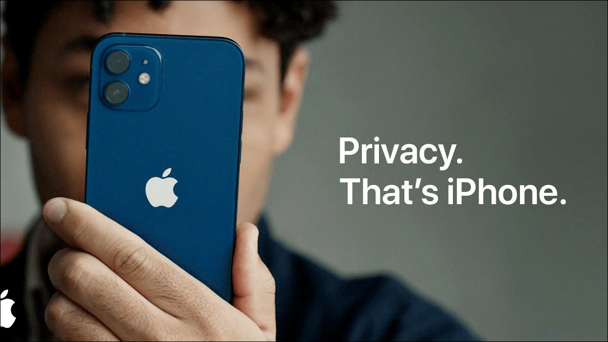 anúncio de privacidade do iPhone.