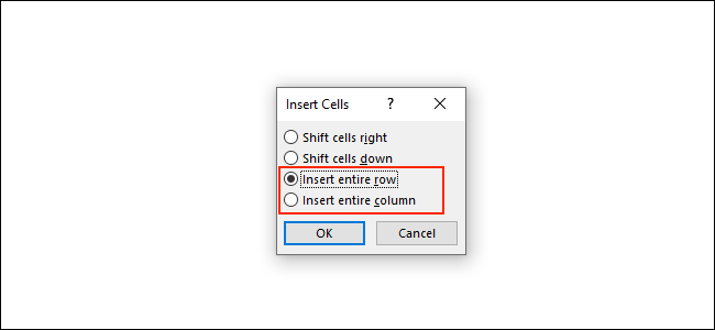 Clique em Inserir linha inteira ou Inserir coluna inteira para adicionar linhas ou colunas às tabelas do Microsoft Word