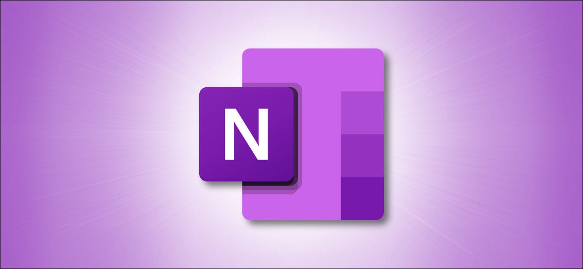 Logotipo do Microsoft OneNote em fundo roxo