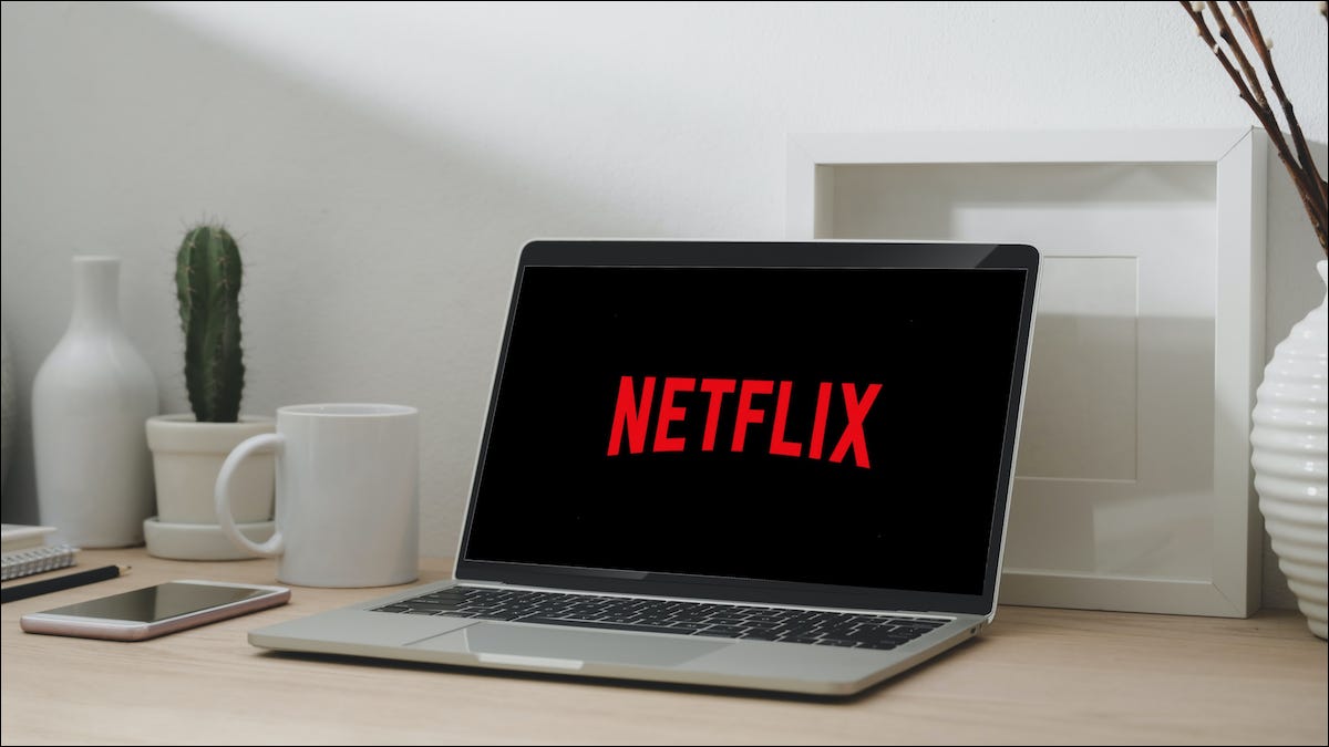 Logotipo da Netflix em um laptop