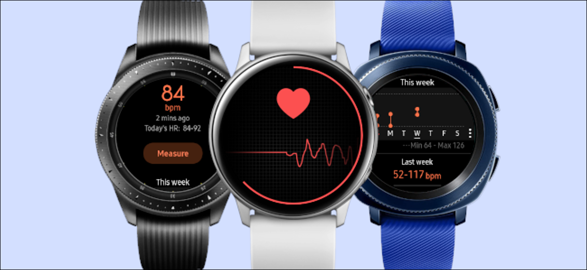 Samsung Galaxy relógio frequência cardíaca