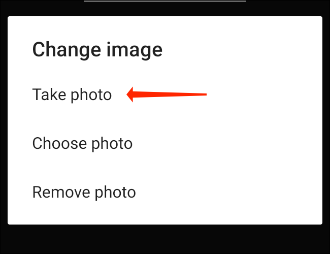 Toque em "Tirar foto" para clicar rapidamente em uma imagem para sua lista de reprodução do Spotify.
