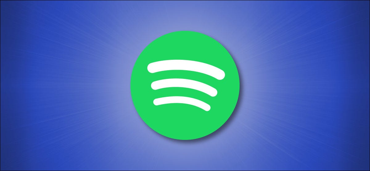 Logotipo do Spotify em um fundo azul