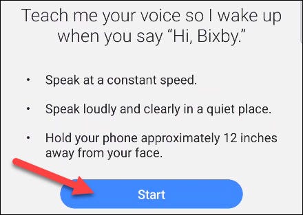 Treine Bixby pela sua voz.