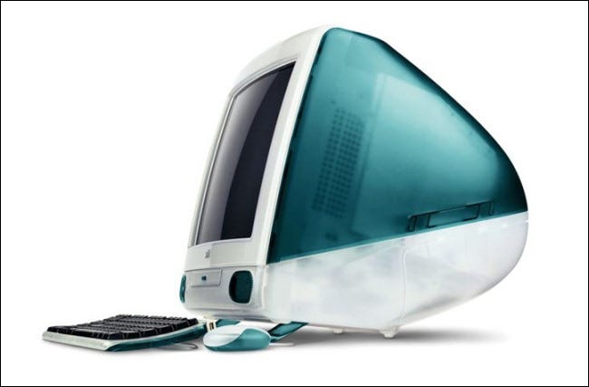 O Apple iMac de 1998 original.