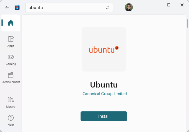 Instale o Ubuntu a partir da Microsoft Store.