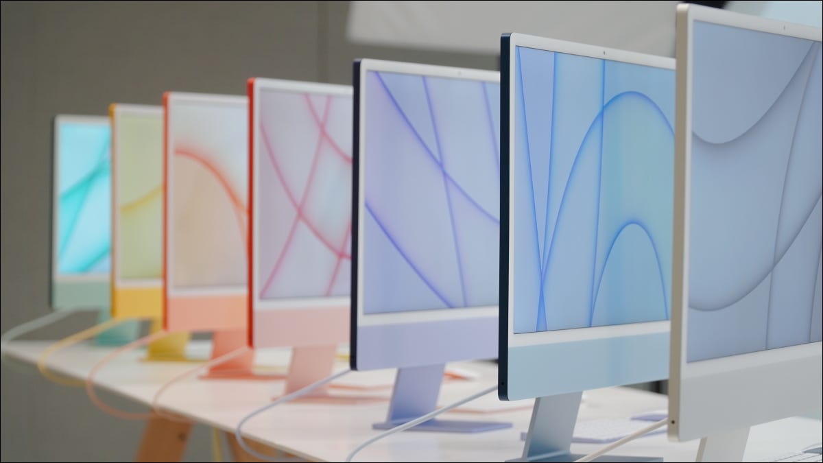 imacs de cores diferentes alinhados