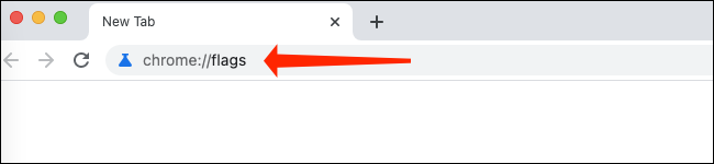 Na barra de endereço na parte superior da janela do Google Chrome, digite "chrome: // flags".