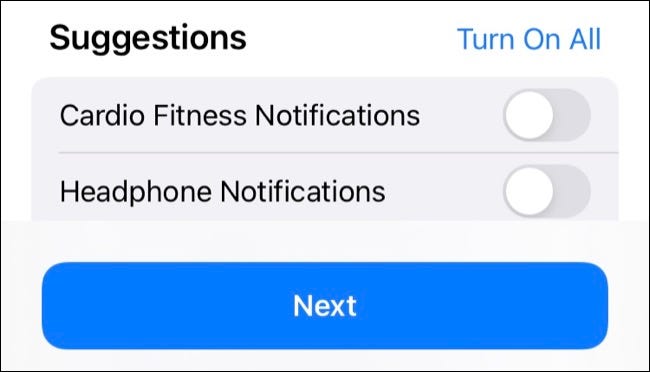 Compartilhar notificações de saúde no aplicativo de saúde do iPhone